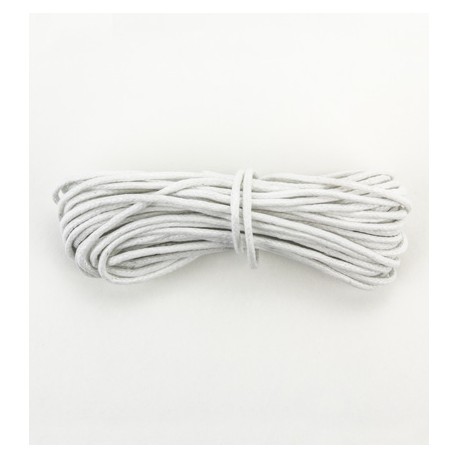 Algodón encerado 1,5mm Blanco Algodón encerado 1,5mm Blanco
