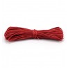 Algodón encerado 1mm Rojo