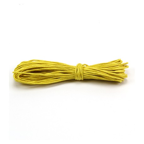 Algodón encerado 1mm Amarillo Algodón encerado 1mm Amarillo