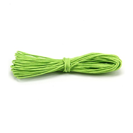 Algodón encerado 1mm Verde manzana Algodón encerado 1mm Verde manzana