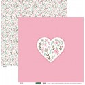 Corazón Bordado Rosa