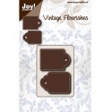 Troquel Vintage Flourishes - Etiquetas Bordes Cosidos