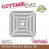 CottageCutz Stiched rounded squares