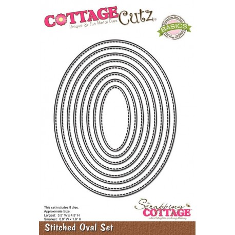 CottageCutz Stiched ovals