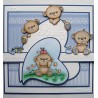 Sello acrilico Happy Birthday Bears
