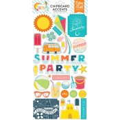 Summer Party Chipboard