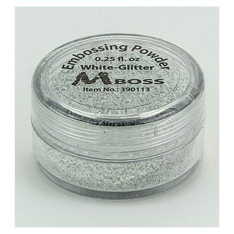 Embossing Powder Glitter White Embossing Powder Glitter White