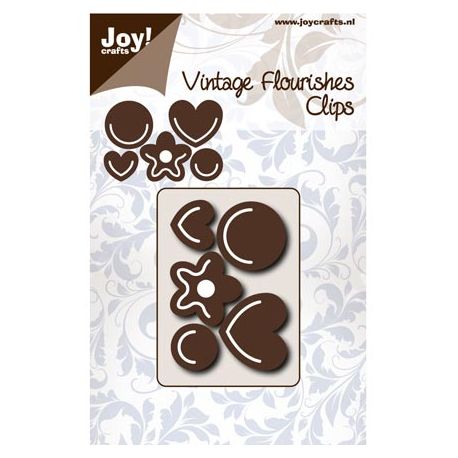 Troquel Joy Crafts Vintage Flourishes Corazones flor