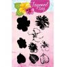 Set Sellos Acrilicos Capas Flores 6