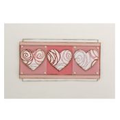 Una tarjeta hecha con los Troqueles Spring Swirl rosas 