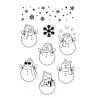 Sellos Acrílicos Muñecos de nieve Artemio