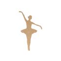 Silueta Bailarina Mediana Artemio en DM para decorar