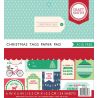 Cuaderno con cartulinas estampadas para scrapbooking Christmas Tags 