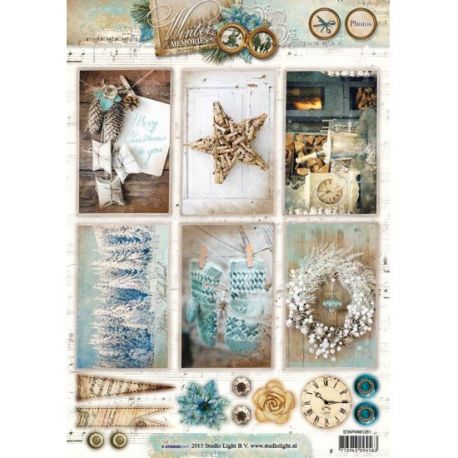 Troquelados navideños cartulina Die Cut Winter Memories 2