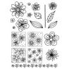 Artemio Sellos acrílicos transparentes Flores (10001252)