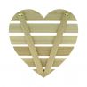 Corazón lamas de madera