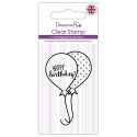 Sello silicona transparente DoveCraft Happy Birthday
