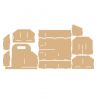 Caja para herramientas en DM seis compartimentos para montar