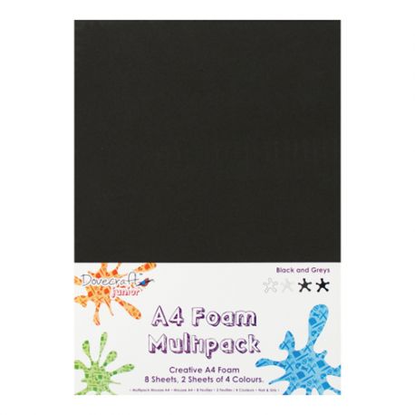 Surtido Goma EVA A4 Gris y negros Surtido Goma EVA A4 Gris y negros