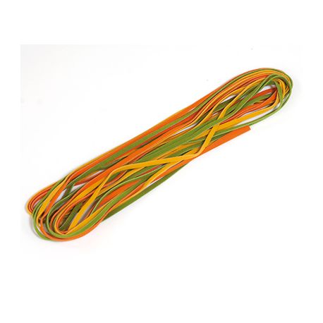 Cordón símil cuero Amarillo - Naranja - Verde