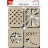 Stencil para estarcido Joy Crafts Stars