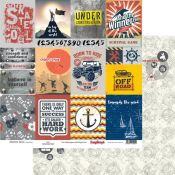 Surtido de papeles estampados para scrapbooking Adventure Awaits Paper Set 30x30 de Scrapberry's