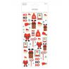 Glitter Stickers - Papá Noel