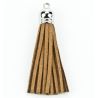 Borlas Falso Cuero Camel Grandes