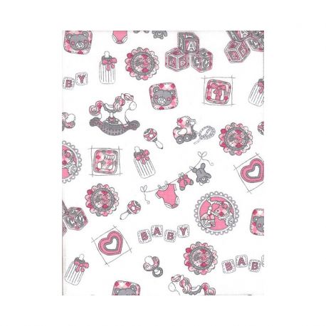 Tela precortada estampada 100% algodón - Juguetes Blanco Tela precortada estampada 100% algodón - Juguetes Blanco