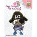 Nellie's Choice Sello acrílico Owl Family Pirate CSO011