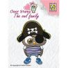 Nellie's Choice Sello acrílico Owl Family Pirate CSO011