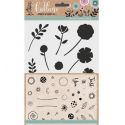 Sellos y stencil - Flores