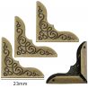 Esquinera 23mm bronce antiguo decor