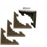 Esquinera 40mm bronce antiguo oriental