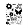 Artemio Sellos acrílicos transparentes Mariposas y Flores (10001005)