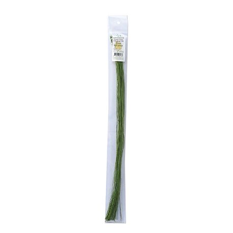 Varillas de alambre forrado para flores - Color verde claro