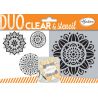 Aladine Duo Clear Stamps & Stencil Mandalas - set de sellos y stencil