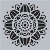 Aladine Duo Clear Stamps & Stencil Mandalas - set de sellos y stencil