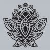 Aladine Duo Clear Stamps & Stencil Paisley  - set de sellos y stencil