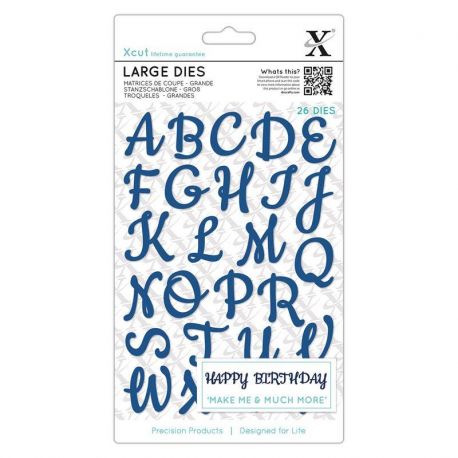 Xcut Troqueles Alfabeto Script mayúsculas (XCU 504081)