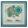 Sellos silicona Woodware  Stitched Flowers JGS593