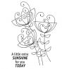Sellos silicona Woodware  Bold Blooms Ginny JGS594