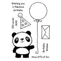Sellos silicona Woodware  Panda Birthday FR700