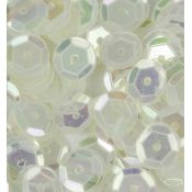 Lentejuelas, sequins blanco translúcido irisado | CreActividades