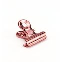 Pinza sujetapapeles tipo bulldog color cobre tamaño pequeño