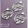 Laser Cut - Set Bolas Merry Christmas
