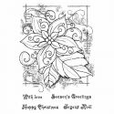 Sellos silicona Woodware Framed Poinsettia (FRS704)