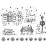 Viva Decor - Sellos de silicona Pueblo Navideño
