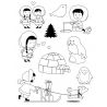 Artemio - Set de sellos transparentes My Little Xmas Esquimales