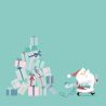 Artemio - Set papeles para scrapbooking My Little Xmas